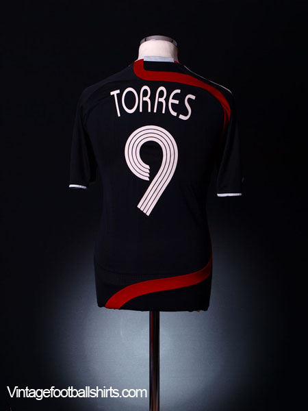2007-08 Liverpool Third Shirt Torres #9 XL Vintage Football Shirts