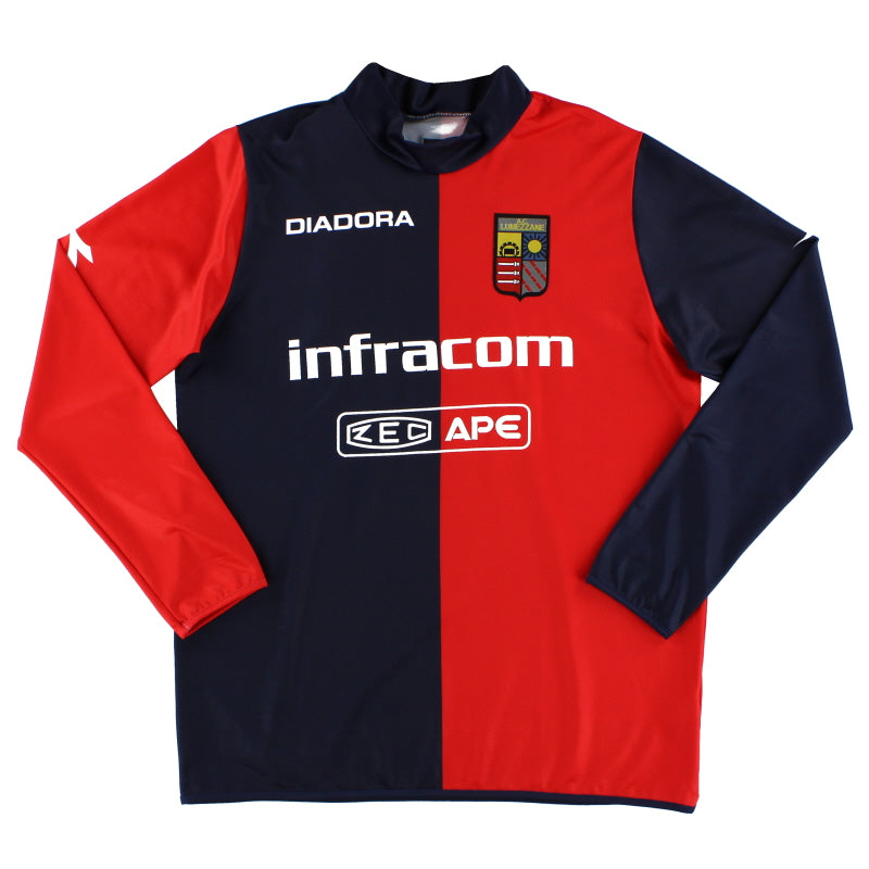 2007-08 Lumezzane Home Shirt #10 L/S XL Football Shirt