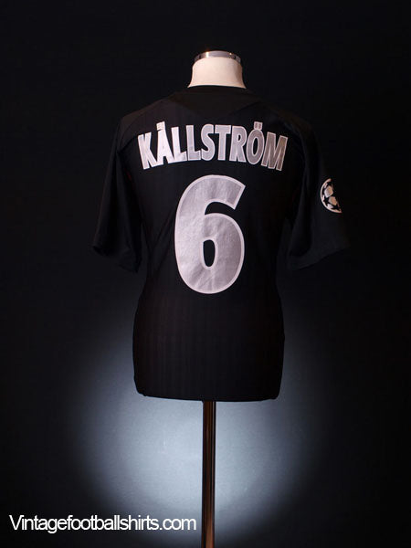 2007-08 Lyon CL Match Issue Third Shirt Kallstrom #6  Football Shirt
