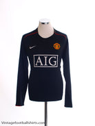2007-08 Manchester United Away Shirt L/S M Football Shirt