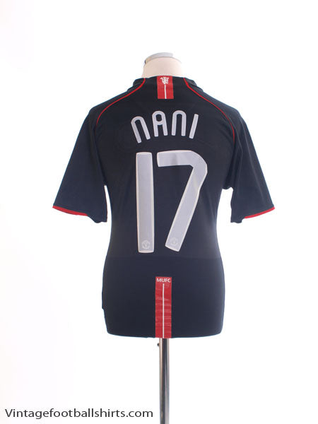 2007-08 Manchester United Away Shirt Nani #17 M | Vintage Football