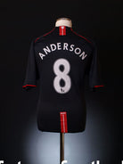 2007-08 Manchester United Away Shirt Anderson #8 XL Football Shirt