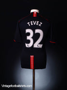 2007-08 Manchester United Away Shirt Tevez #32 S Football Shirt
