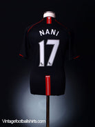 2007-08 Manchester United Away Shirt Nani #17 S Football Shirt