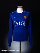 2007-08 Manchester United Goalkeeper Shirt L.Boys Football Shirt