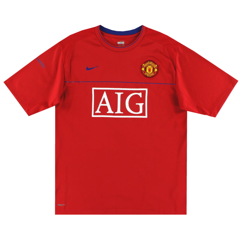 2007-08 Manchester United Nike Training Shirt L Training Shirt