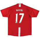 2007-08 Manchester United Nike Home Shirt Nani #17 L Football Shirt