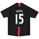 2007-08 Manchester United Nike Away Shirt Vidic #15 M Football Shirt