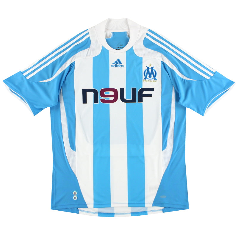 2007-08 Olympique Marseille adidas Away Shirt L Football Shirt