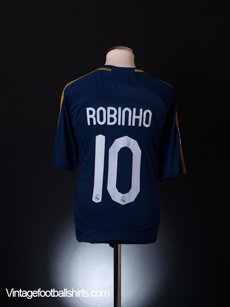 Maillot football vintage Real Madrid #10 Robinho domicile Maillot football vintage Real Madrid #10 Robinho domicile