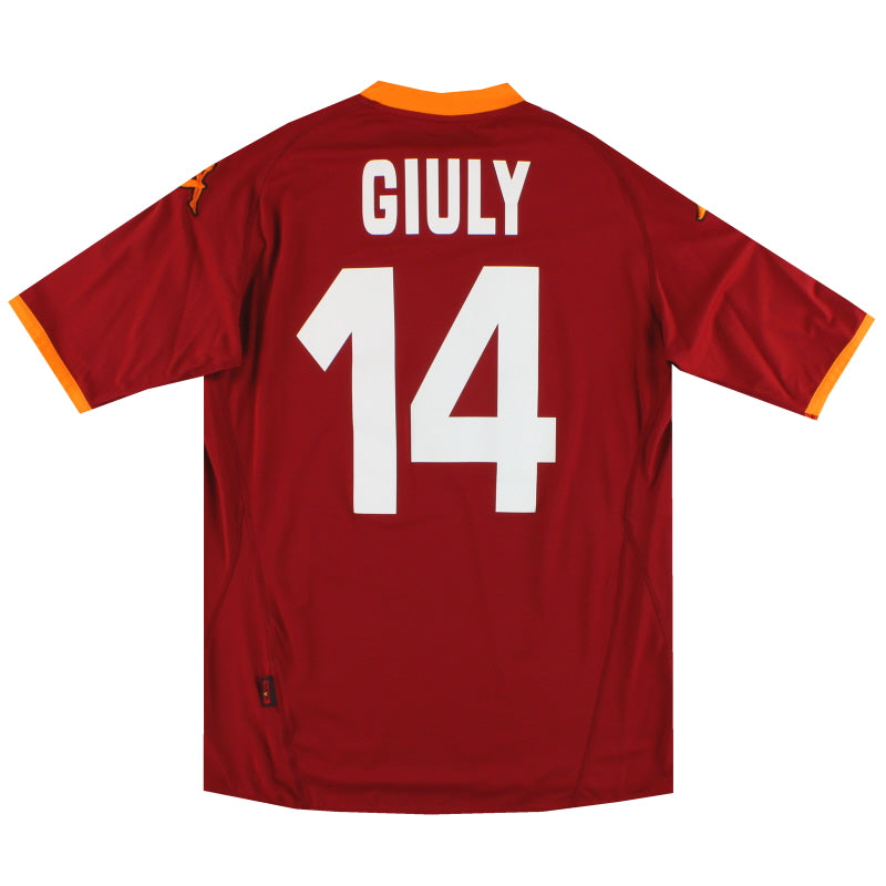 ASローマ 黒アウェイ GIULY 14 Kappa ユニフォーム ヴィンテージ ASローマ 黒アウェイ GIULY 14 Kappa ユニフォーム ヴィンテージ Kappa