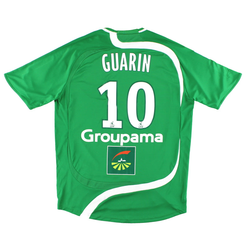 2007-08 Saint Etienne adidas Match Issue Home Shirt Guarin #10 L Football Shirt