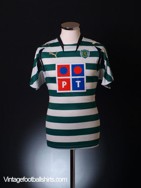2007-08 Sporting Lisbon Home Shirt S Football Shirt