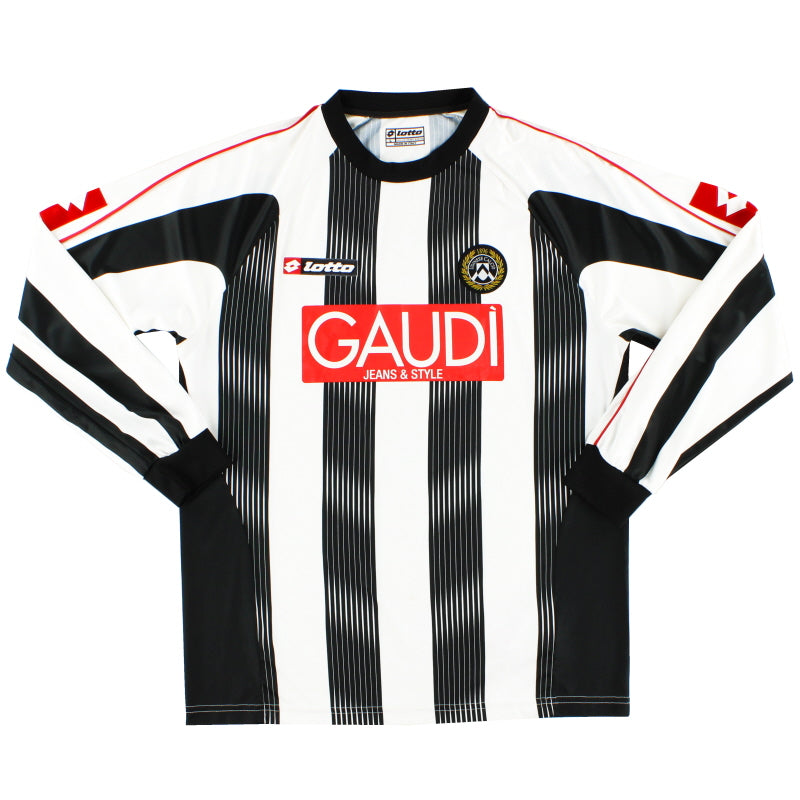 2007-08 Udinese Home Shirt L/S L Football Shirt