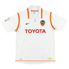 2007-08 Valencia Home Shirt L Football Shirt