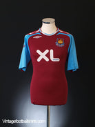 2007-08 West Ham Home Shirt L Football Shirt