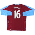 2007-08 West Ham Umbro Home Shirt Noble #16 L/S L Football Shirt