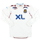 2007-08 West Ham Umbro Away Shirt L/S S Football Shirt