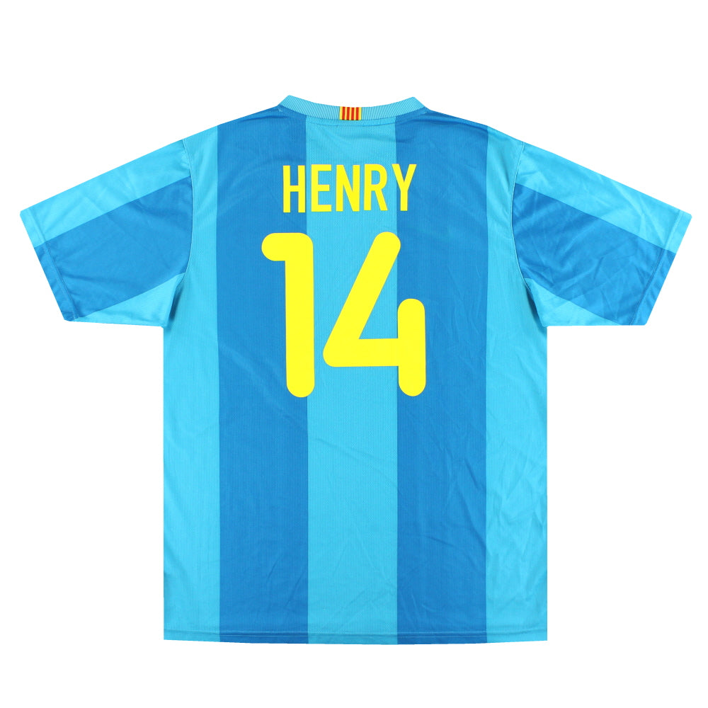2007-08 Barcelona Nike Basic Away Shirt Henry #14 L 237744-414