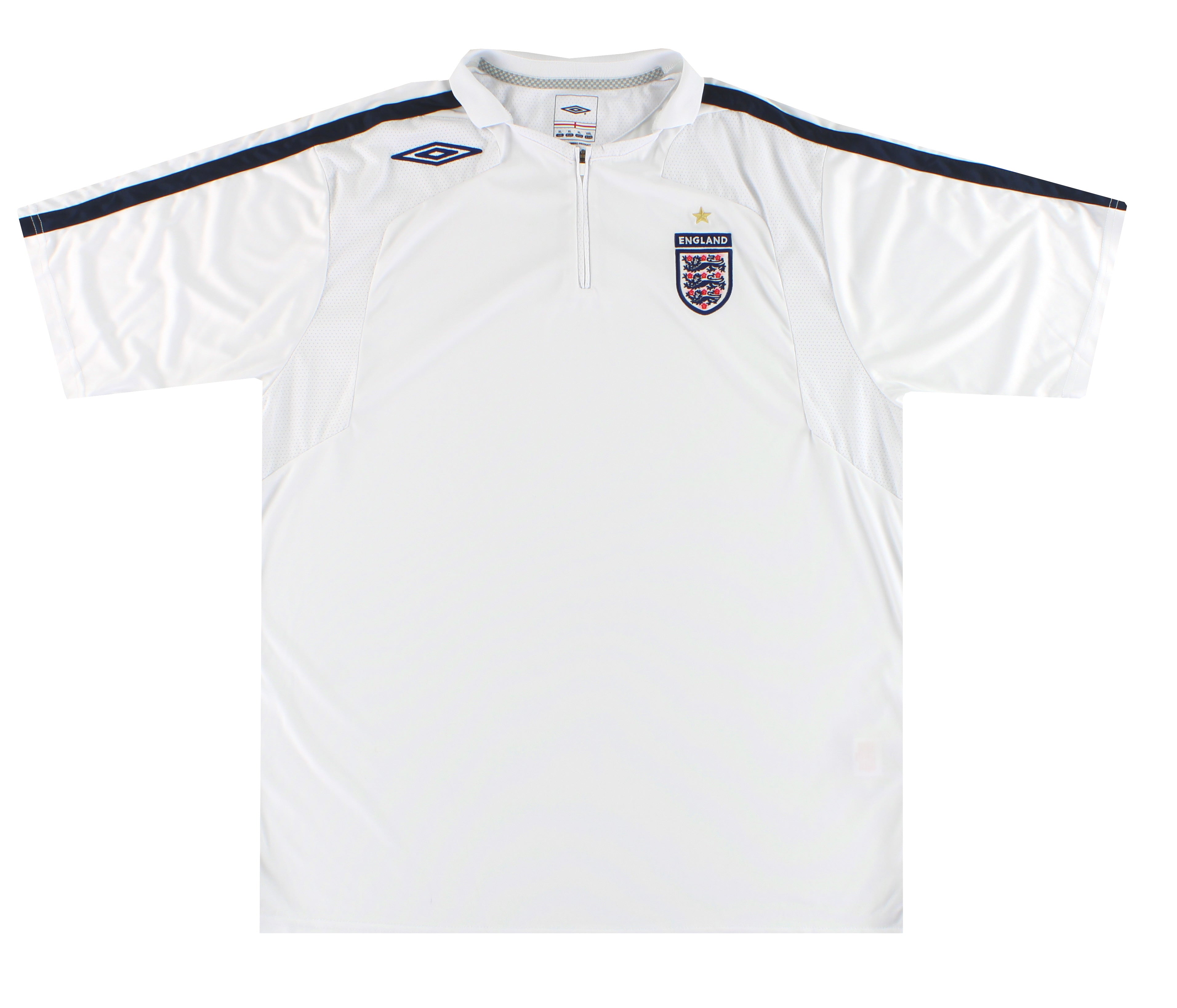 2007-08 England Umbro 1/4 Zip Training Football Shirt XL