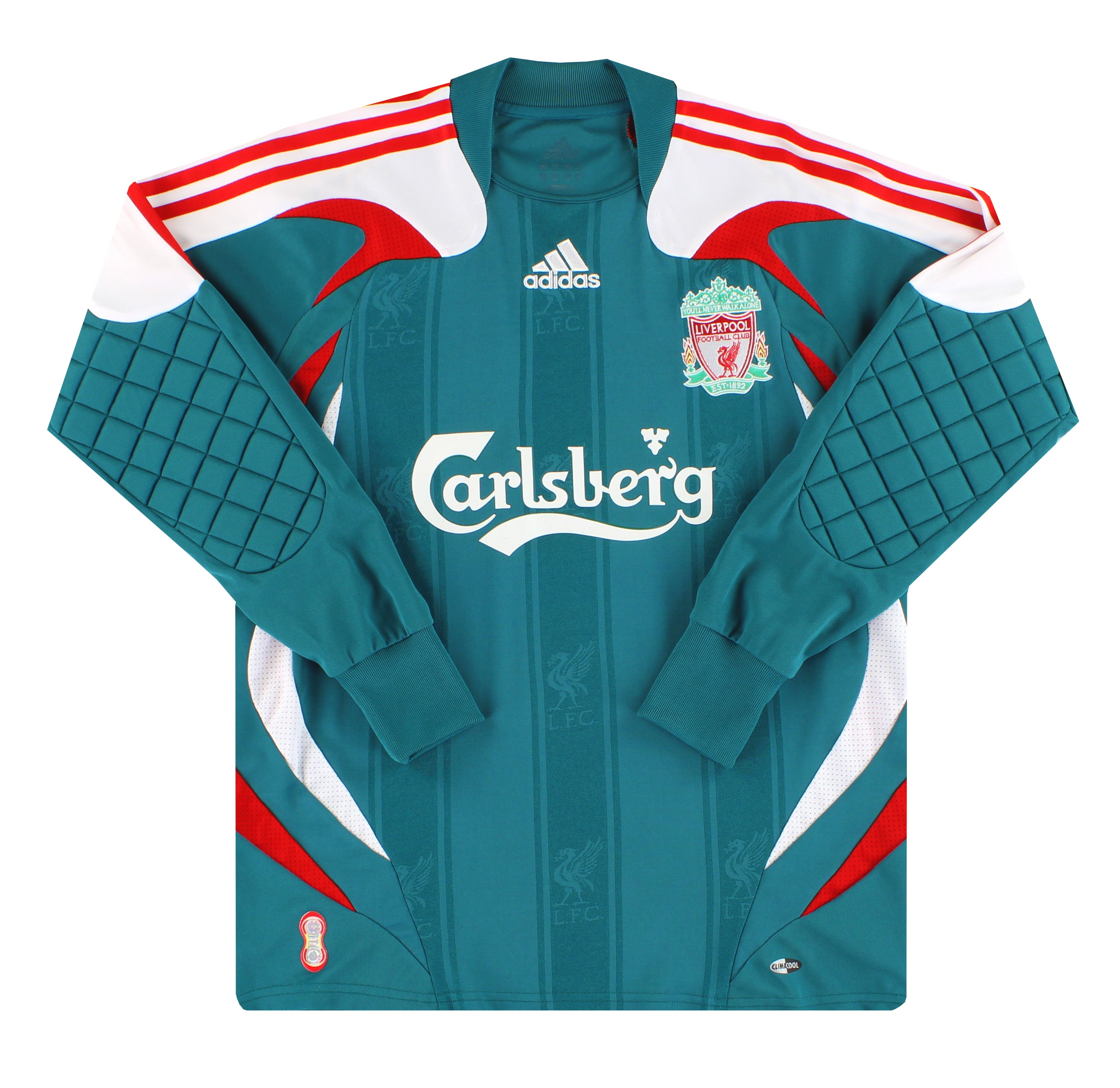 2007-08 Liverpool adidas Goalkeeper Shirt XL.Boys
