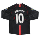 2007-08 Manchester United Away Shirt L/S Rooney #10 S
