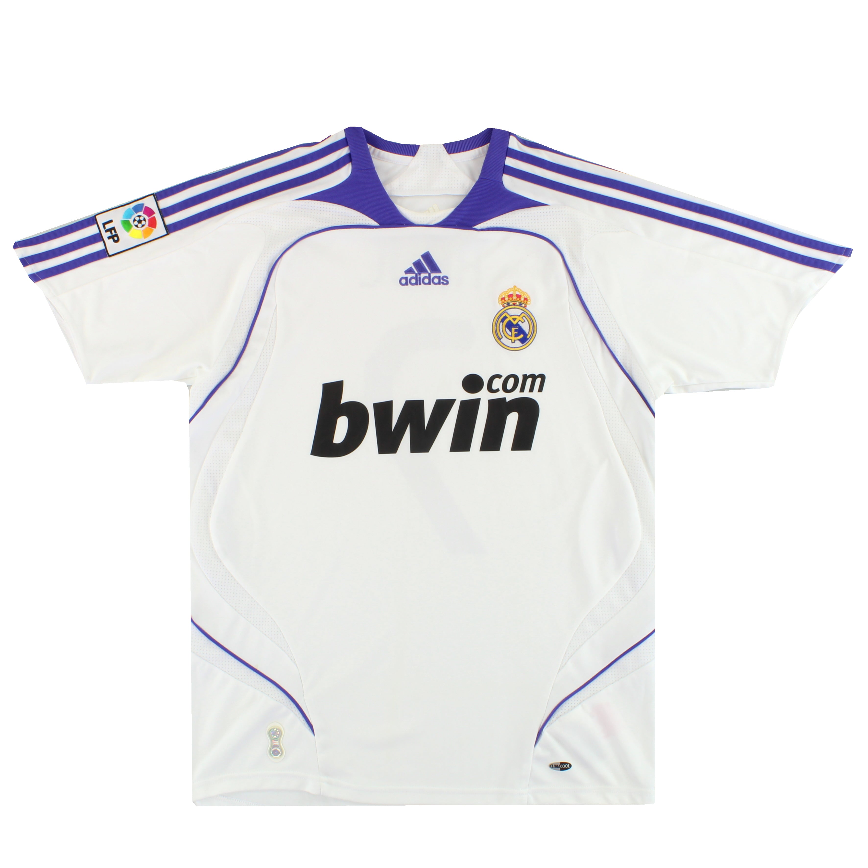 2007-08 Real Madrid adidas Home Shirt Raul #7 *Mint* S 697327