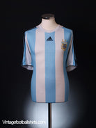 2007-09 Argentina Home Shirt L.Boys Football Shirt