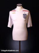 2007-09 England Home Shirt S Football Shirt