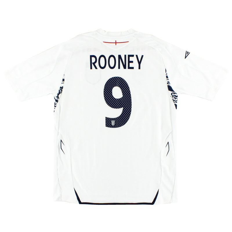 2007-09 England Umbro Home Shirt Rooney #9 *w/tags* XXL Football Shirt