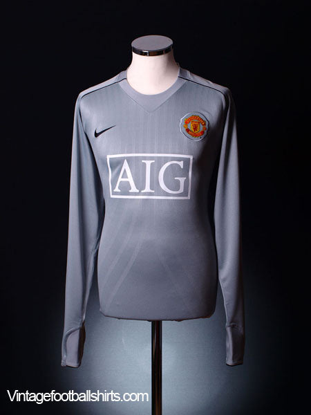 2007-09 Manchester United Player Issue Goalkeeper Shirt L Football Shirt