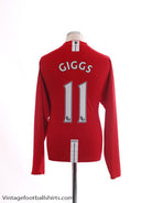 2007-09 Manchester United Nike Home Shirt Giggs #11 L/S XL Football Shirt