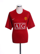 2007-09 Manchester United Home Shirt XL.Boys Football Shirt
