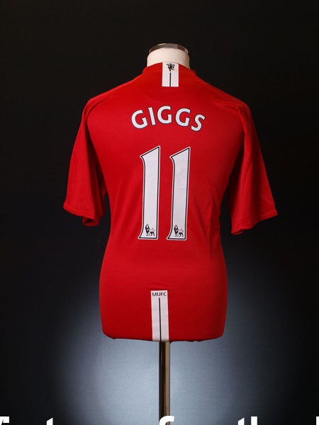 2007-09 Manchester United Home Shirt Giggs #11 L.Boys Football Shirt