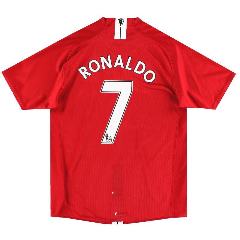 2007-09 Manchester United Nike Home Shirt Ronaldo #7 M 237924-666
