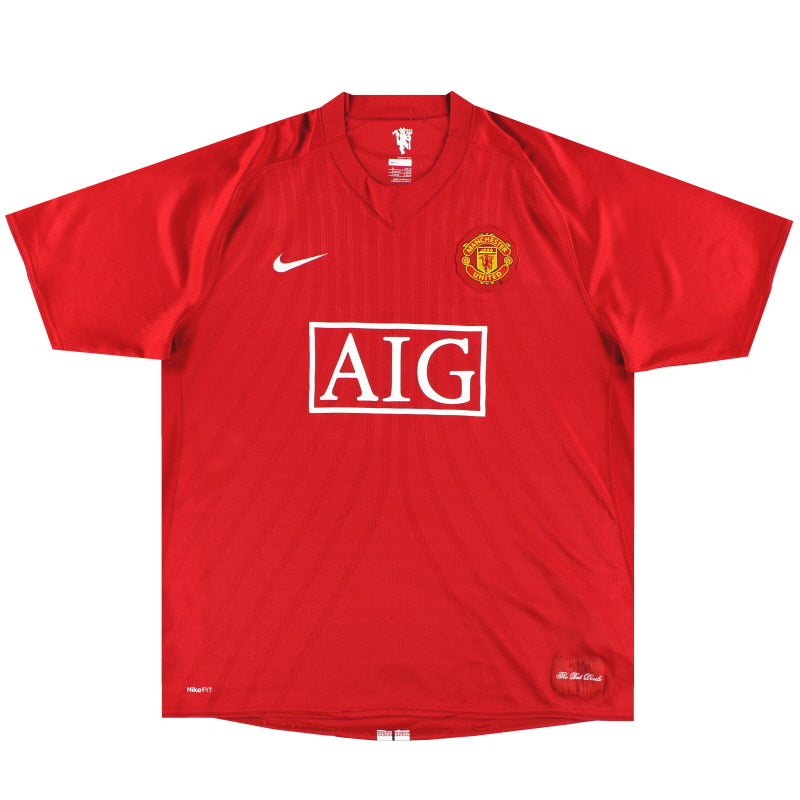 2007-09 Manchester United Nike Home Shirt XXXL Football Shirt