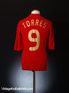 2007-09 Spain Home Shirt Torres #9 XL Football Shirt