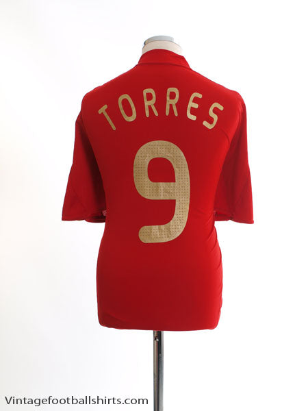 2007-09 Spain Home Shirt Torres #9 L Football Shirt