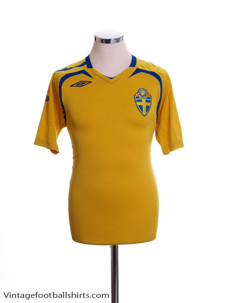 2007-09 Sweden Home Shirt M Football Shirt