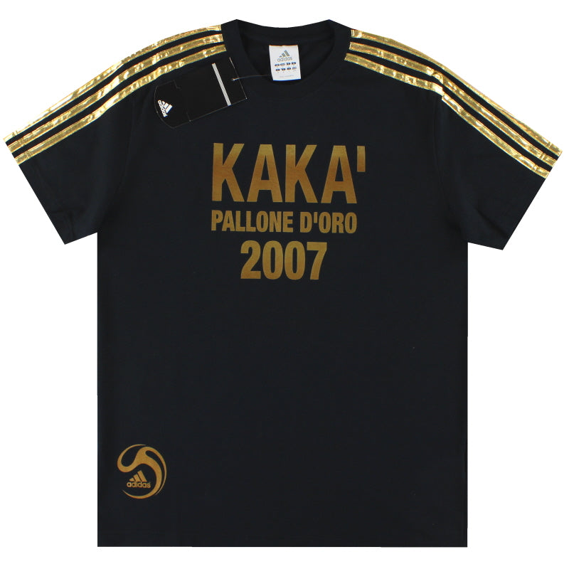 [激レア]00s adidas KAKA PALLONE D'ORO Tシャツ 2007 adidas 'Pallone D'oro Kaka' Graphic Tee *BNIB* S 521442