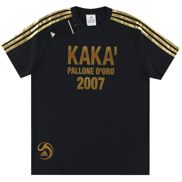 [激レア]00s adidas KAKA PALLONE D'ORO Tシャツ 2007-adidas-pallone-d-amp-0-