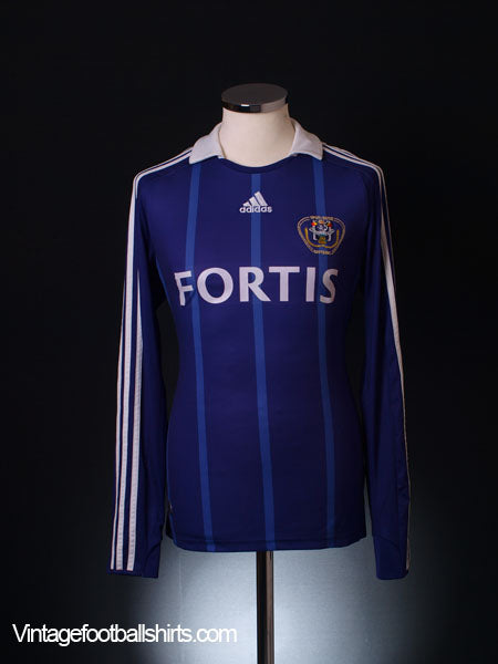 2008-09 Anderlecht Centenary Away Shirt L/S S Football Shirt