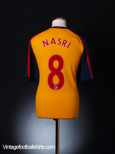 2008-09 Arsenal Away Shirt Nasri #8 M Football Shirt