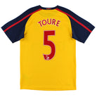 2008-09 Arsenal Away Shirt Toure #5 S Football Shirt