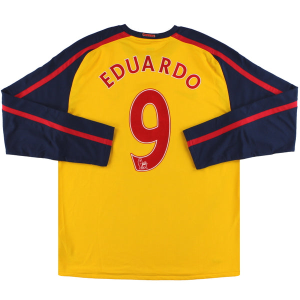 アーセナル Nike シャツ Eduardo 9 M 2008-09 Arsenal Nike Away Shirt Eduardo #9 L/S *Mint* XL