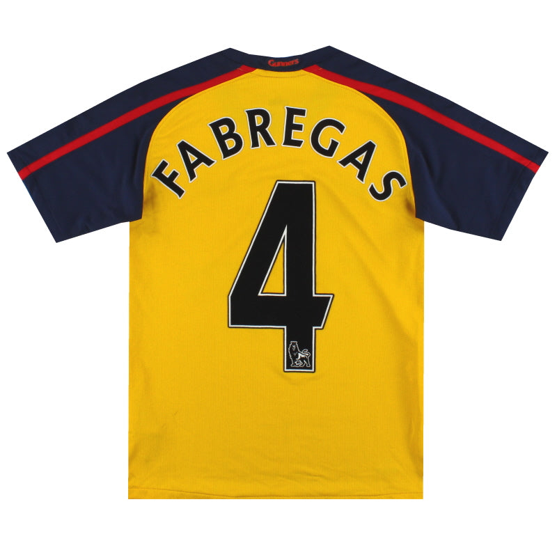 2008-09 Arsenal Nike Away Shirt Fabregas #4 M 287551-716 | Vintage