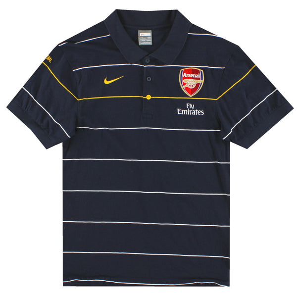 2008-09 Arsenal Nike Polo Shirt M 287547-460 | Vintage Football Shirts