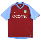 2008-09 Aston Villa Nike Home Shirt L Football Shirt