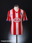 2008-09 Atletico Madrid Home Shirt S Football Shirt