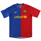 2008-09 Barcelona Nike Home Shirt M.Boys Football Shirt